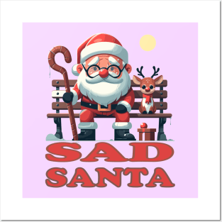 Sad Santa Posters and Art